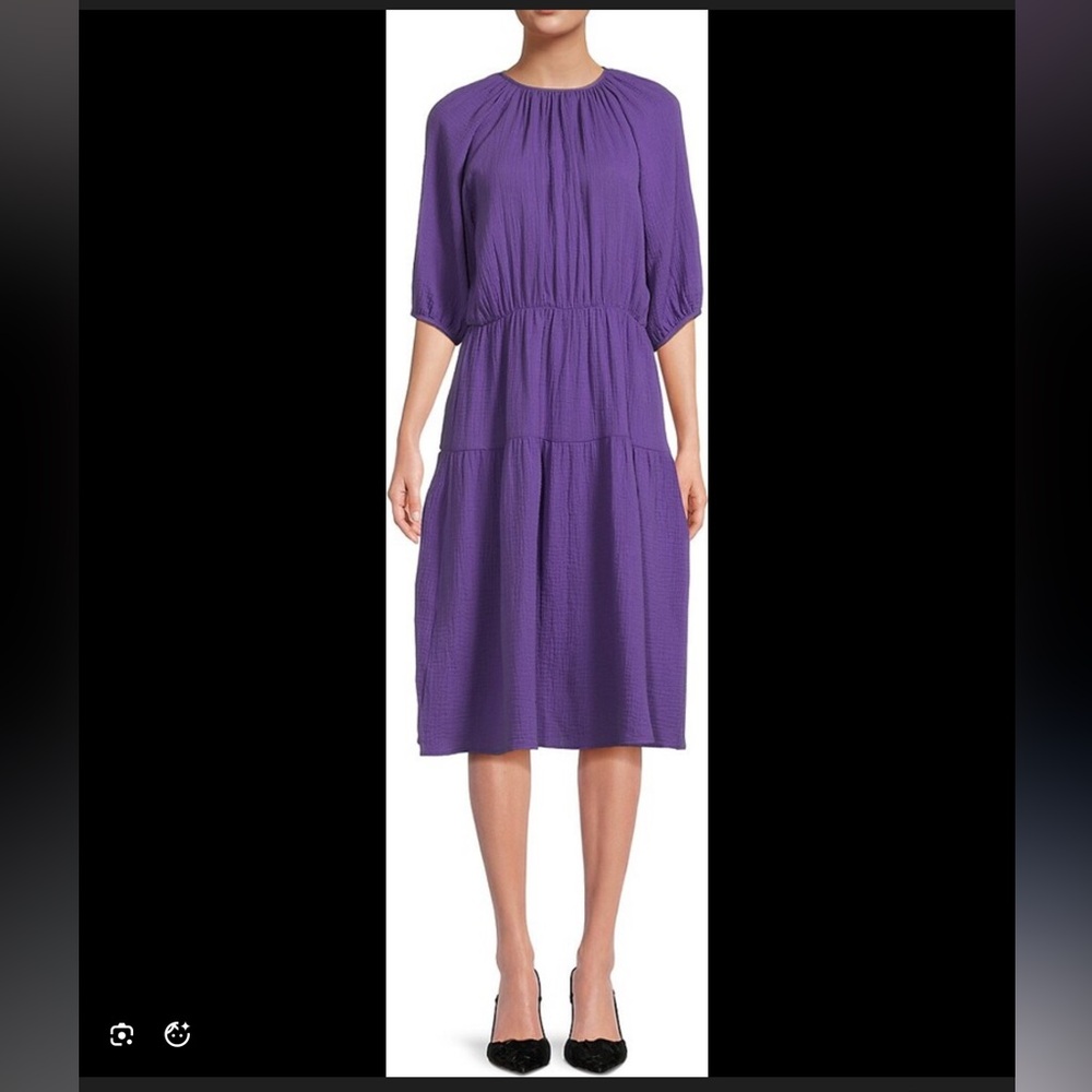 5 for $15 Renee C. Made in USA Cotton Tiered Dress Large
